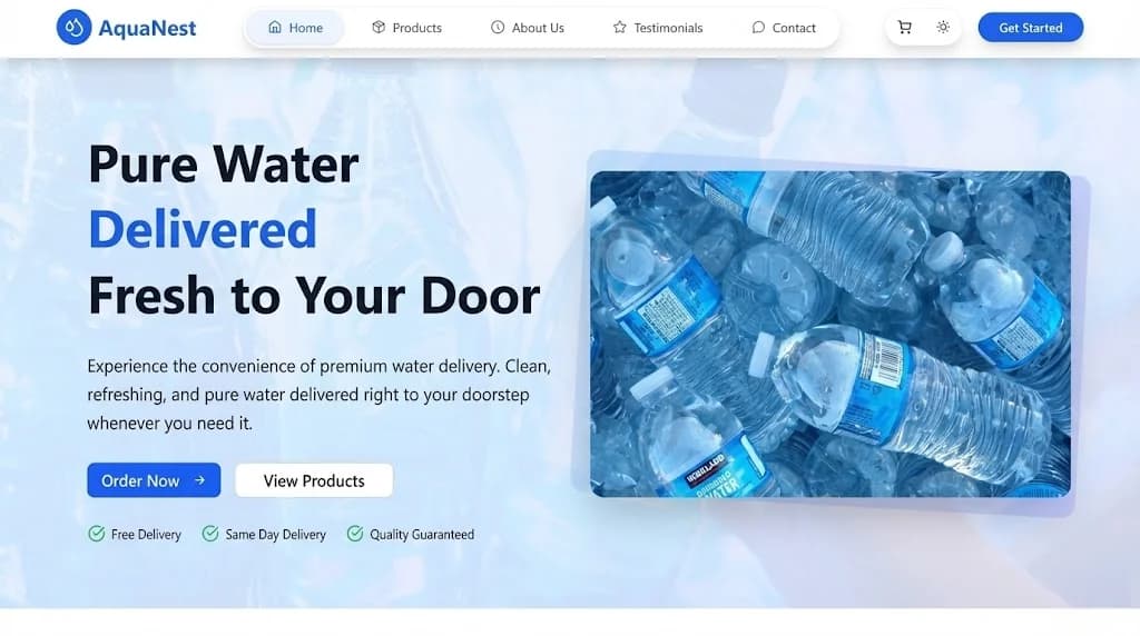 AquaNest
Water Delivery Platform